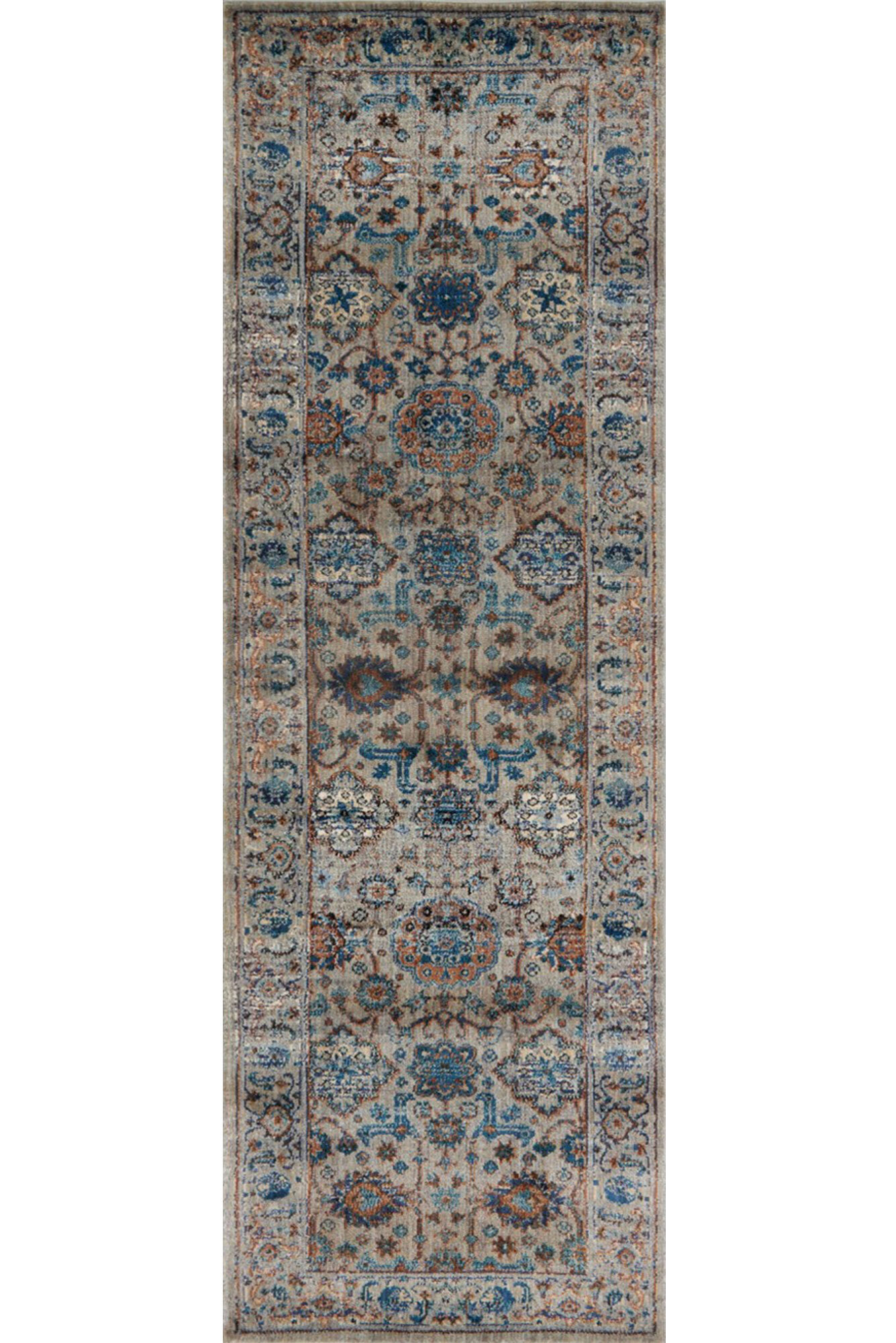 Large View Melanie Traditional Blue Rug