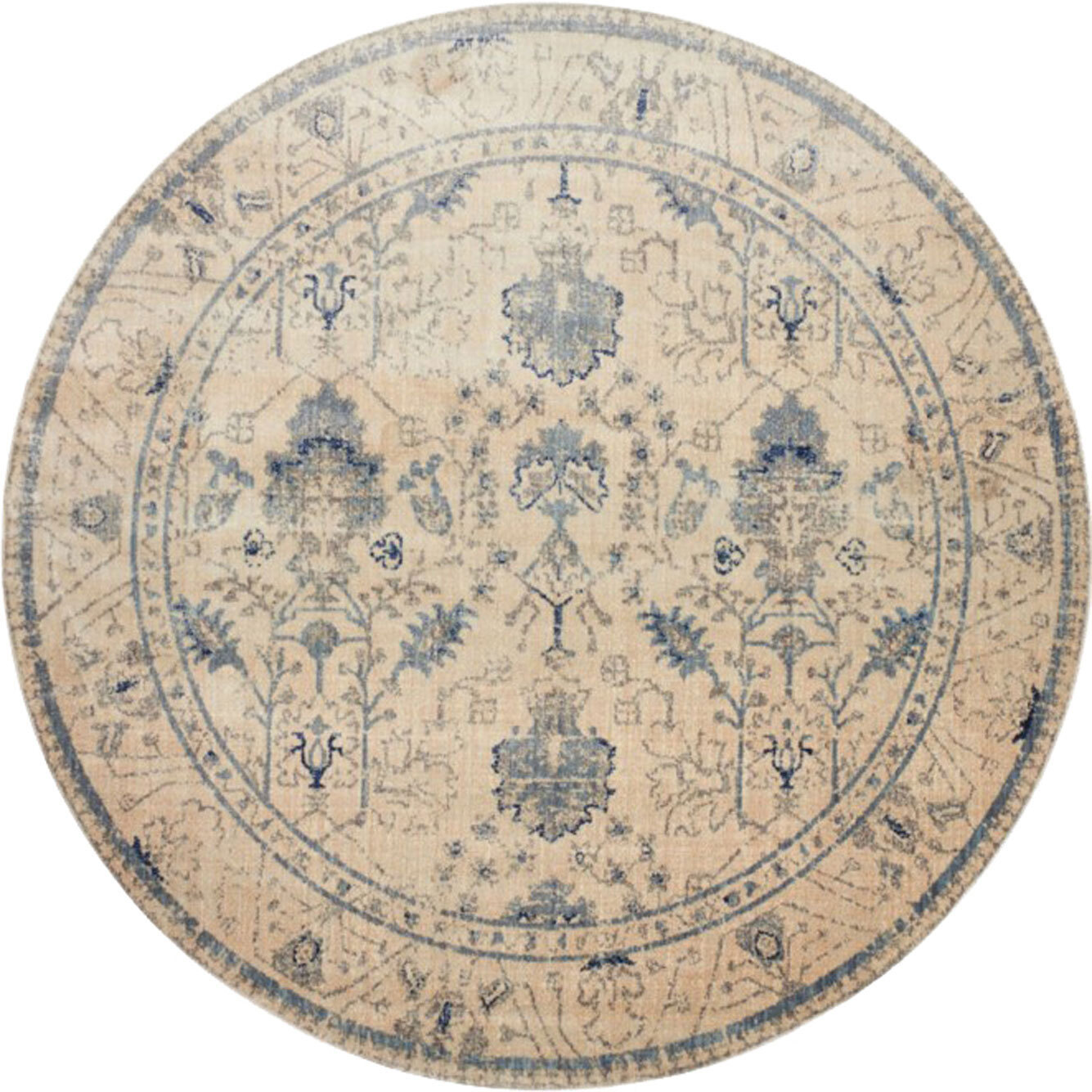 Large View Melanie Beige Contemporary Rug