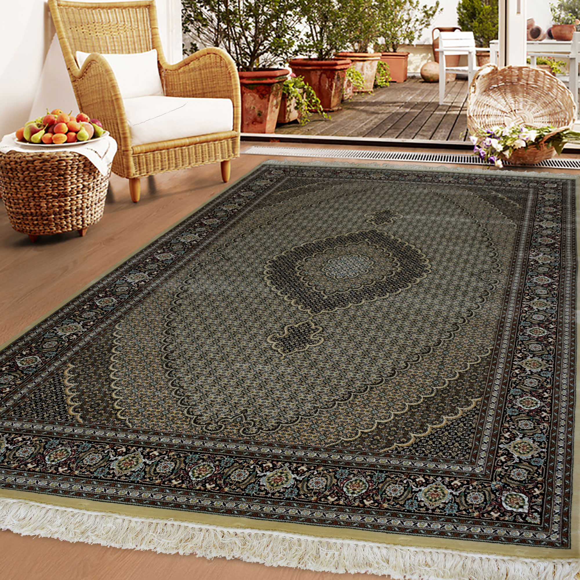 Large View Mona Beige Classic Oriental Rug