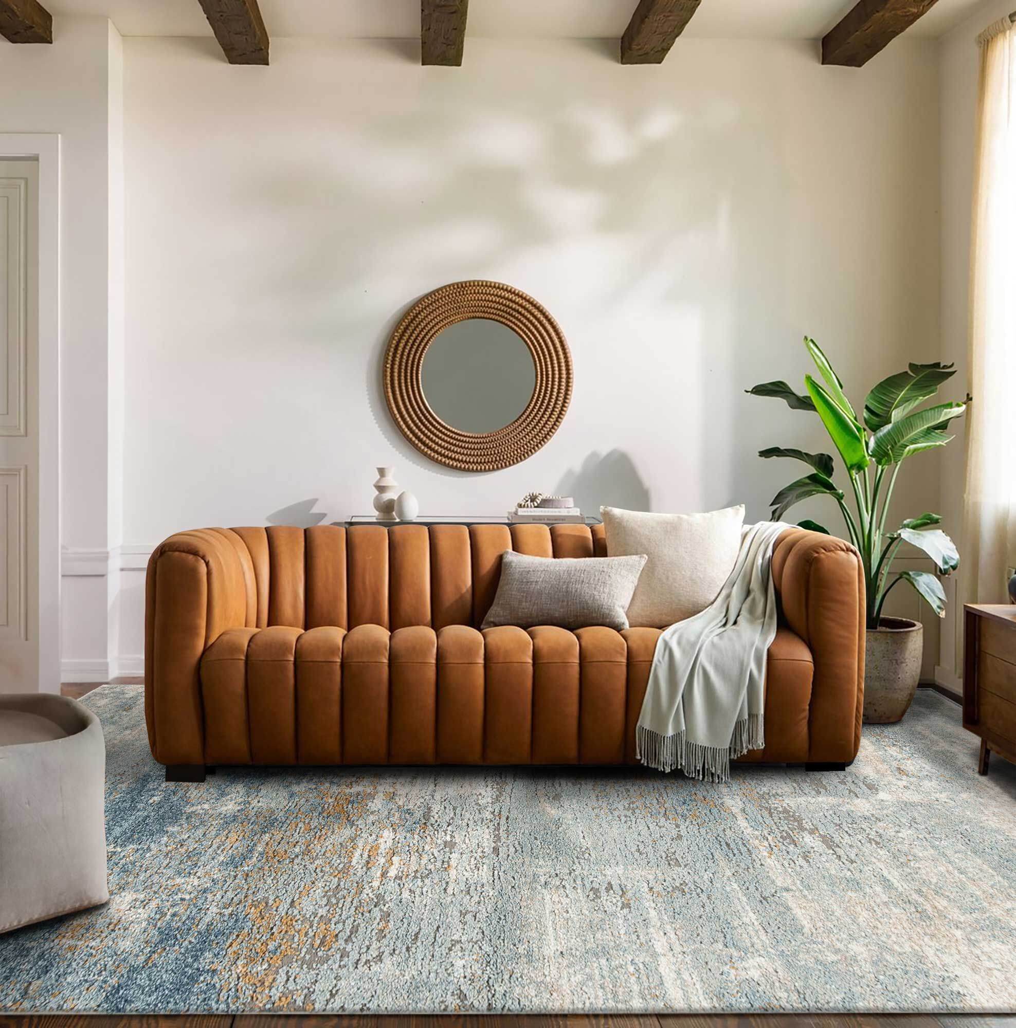 Large View Mineral Abstract Rug