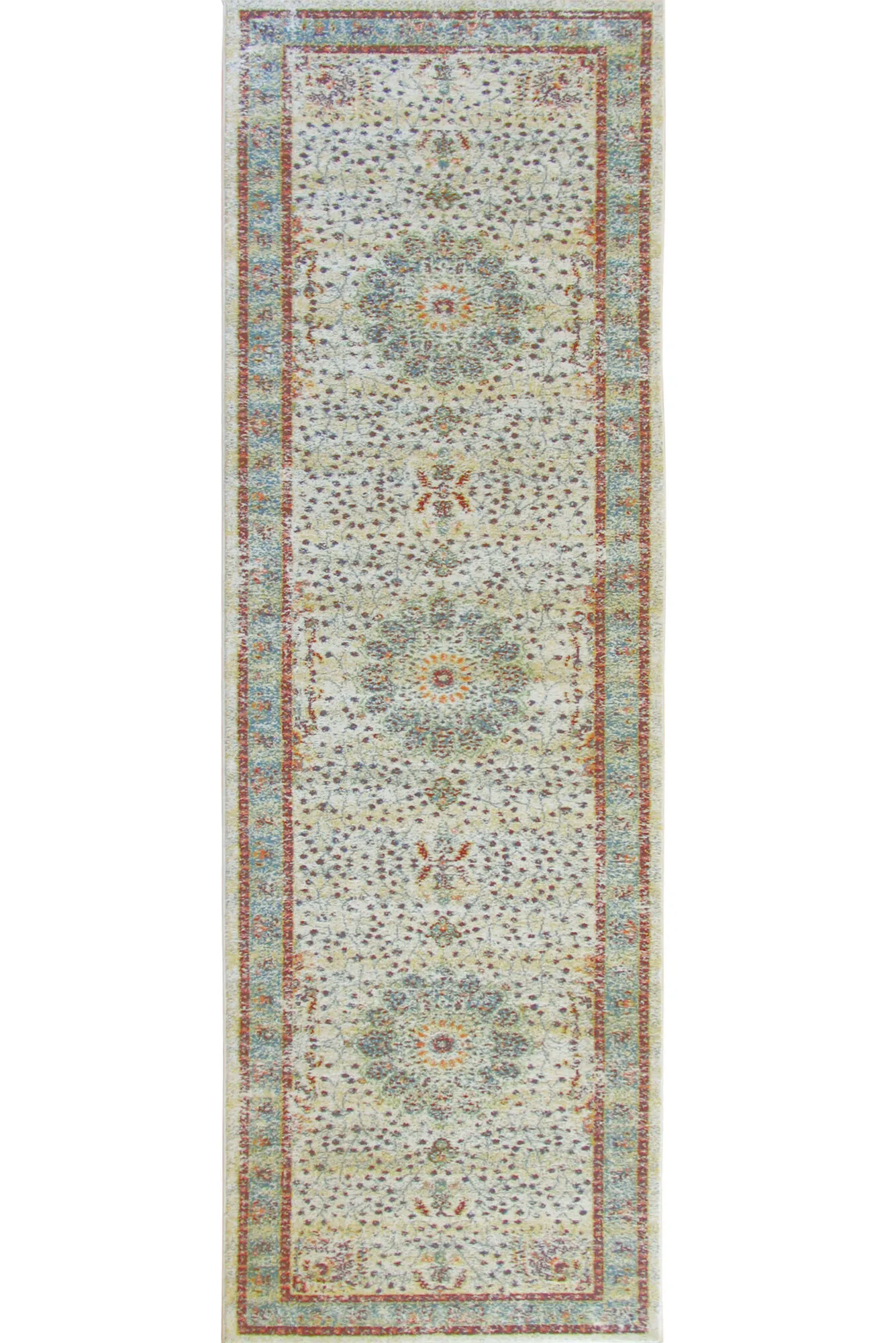 Large View Messi Turquoise Overdyed Rug