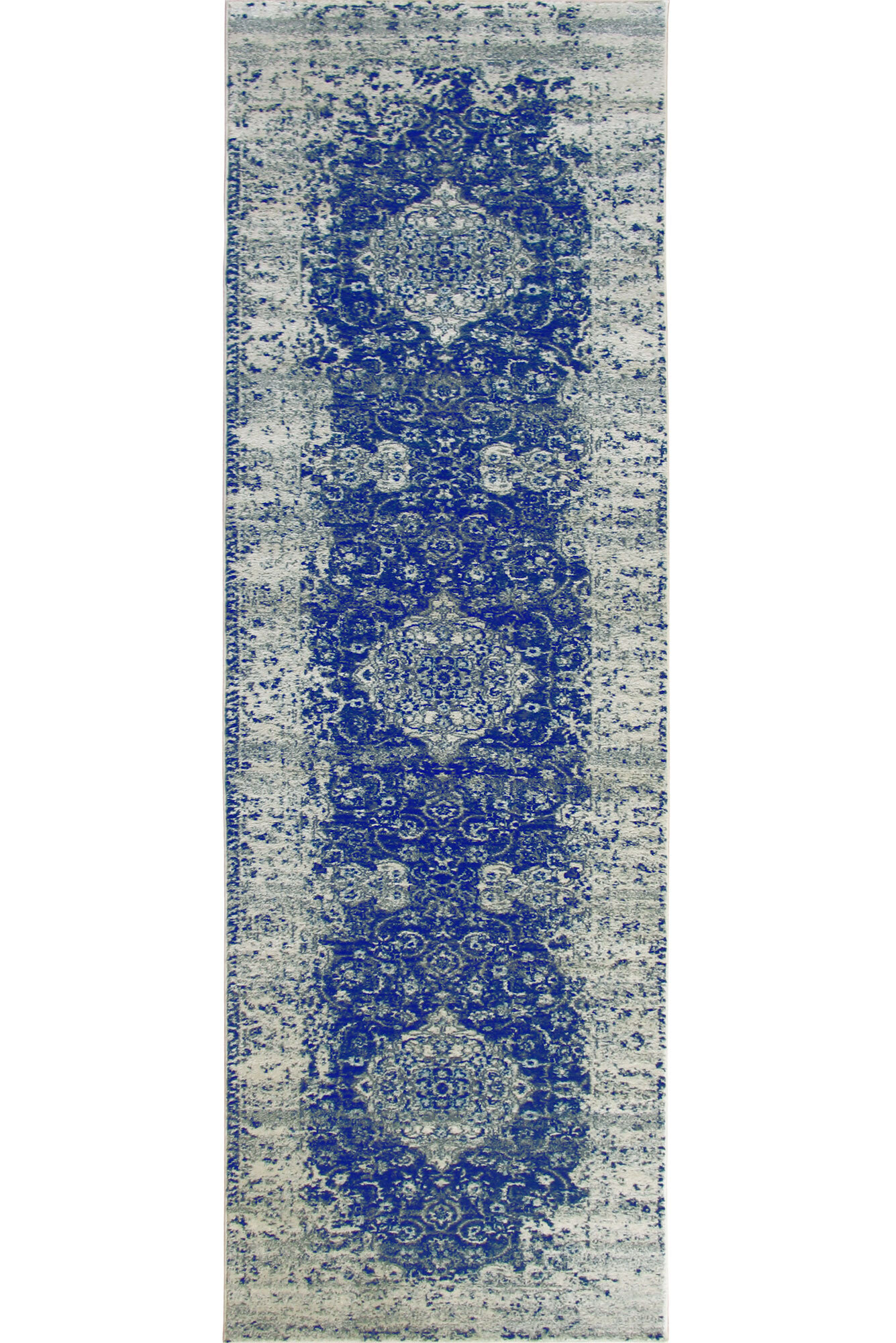 Large View Messi Blue Classic Overdyed Rug