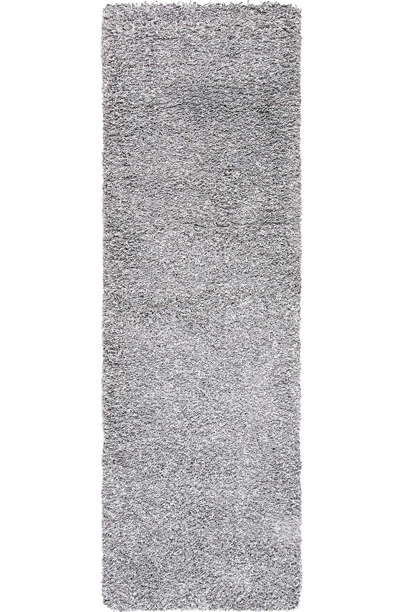 Large View Natura Plain Grey Shaggy Rug