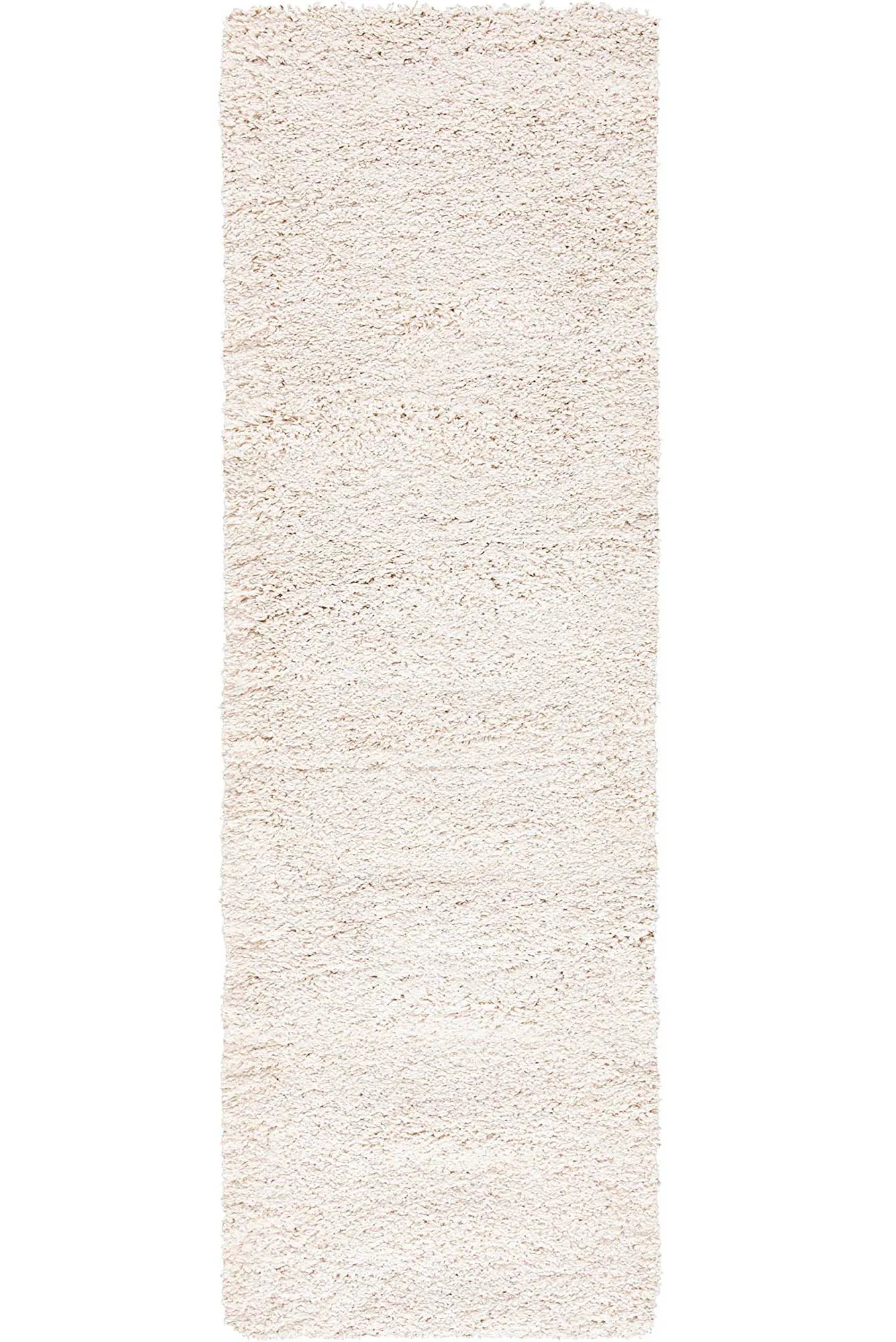 Natura Plain Ivory Shaggy Rug
