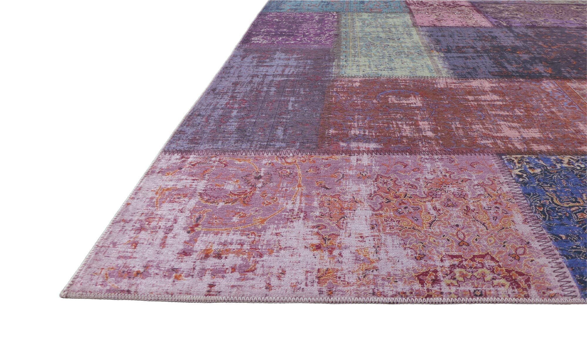 Large View Noble Traditional Patchwork Rug