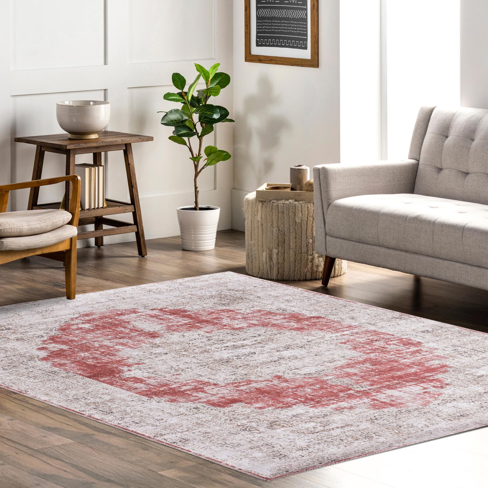 Large View Noble Traditional Medallion Rug