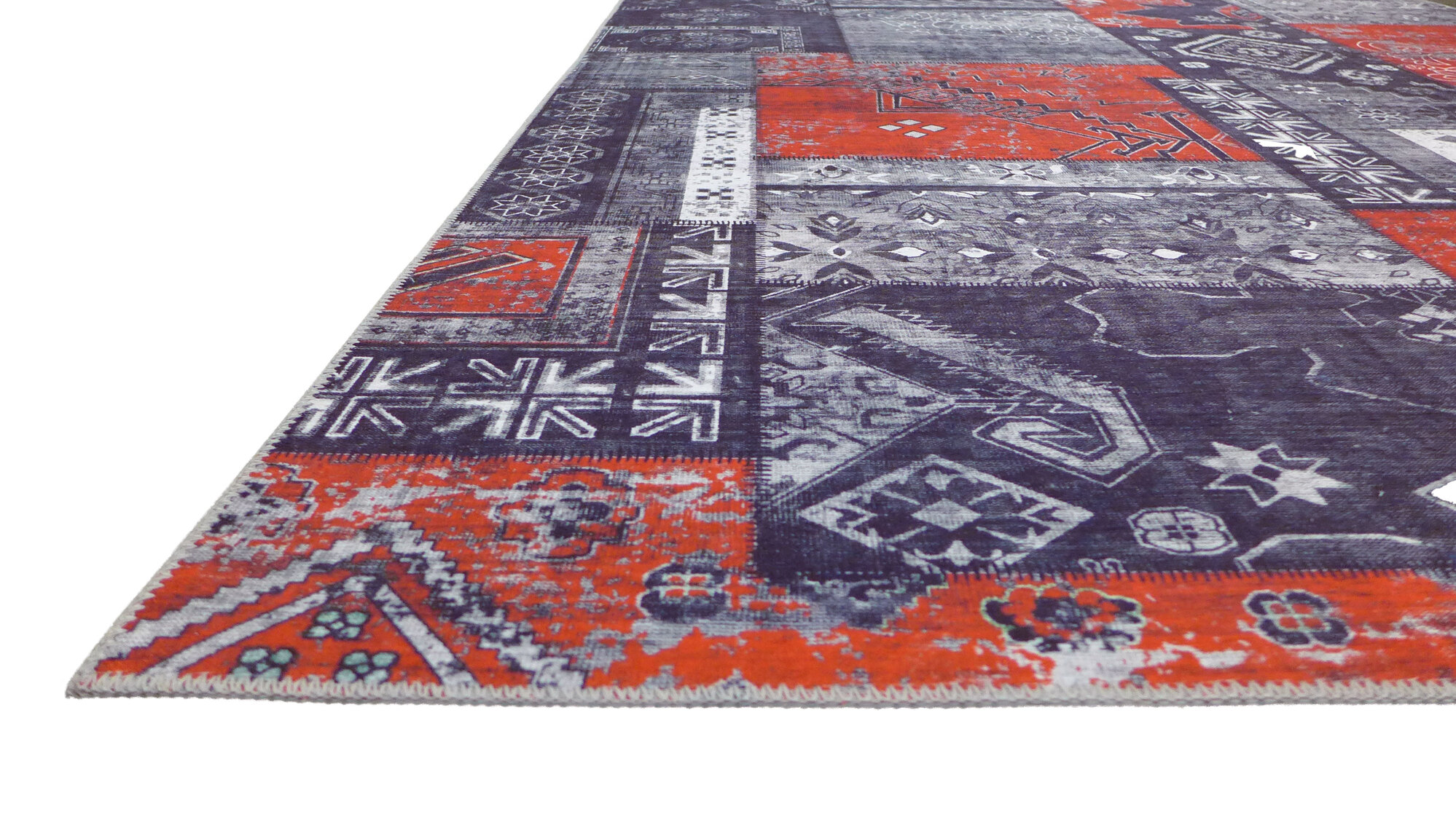 Large View Noble Traditional Distressed Rug