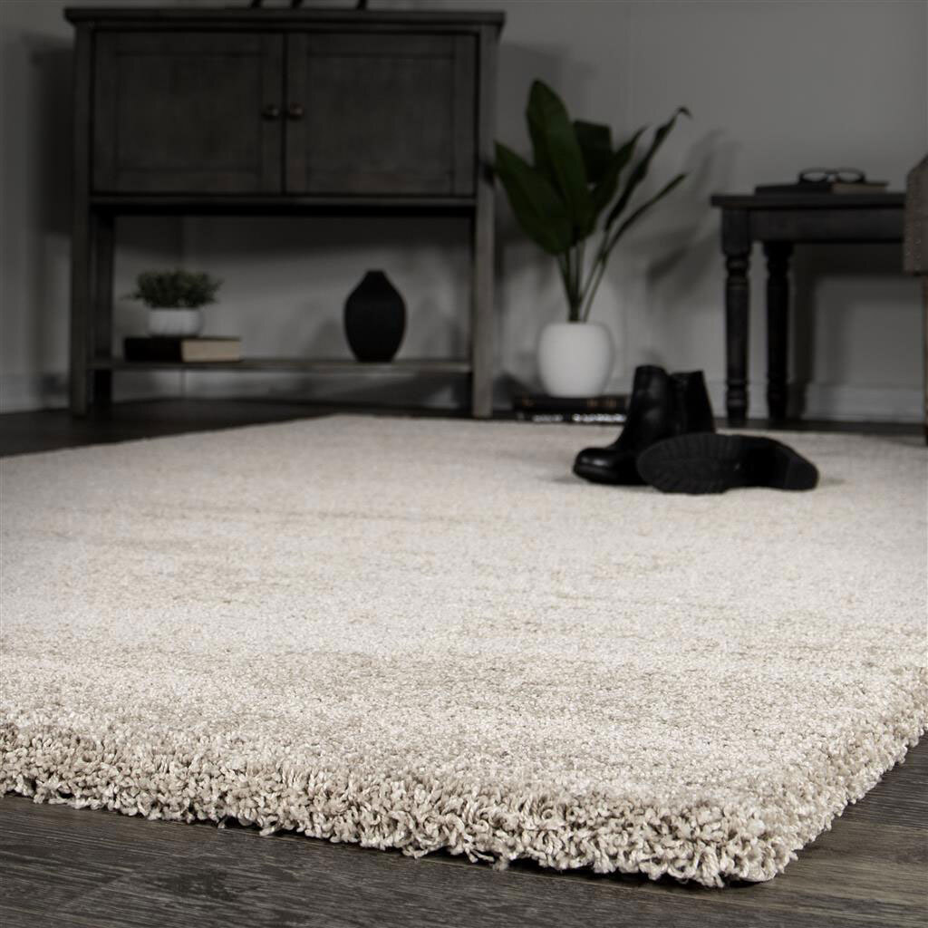 Posh Modern Beige Plain Rug