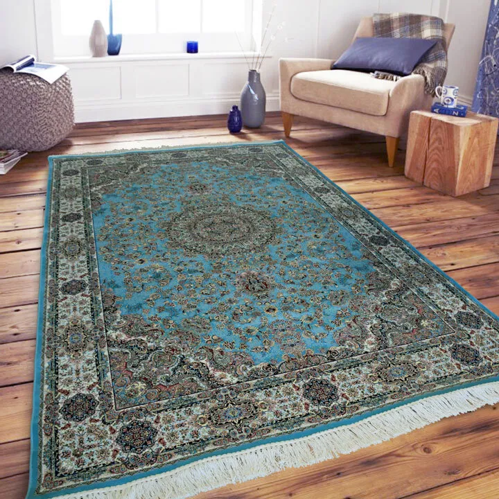 Parsa Blue Medallion Oriental Rug