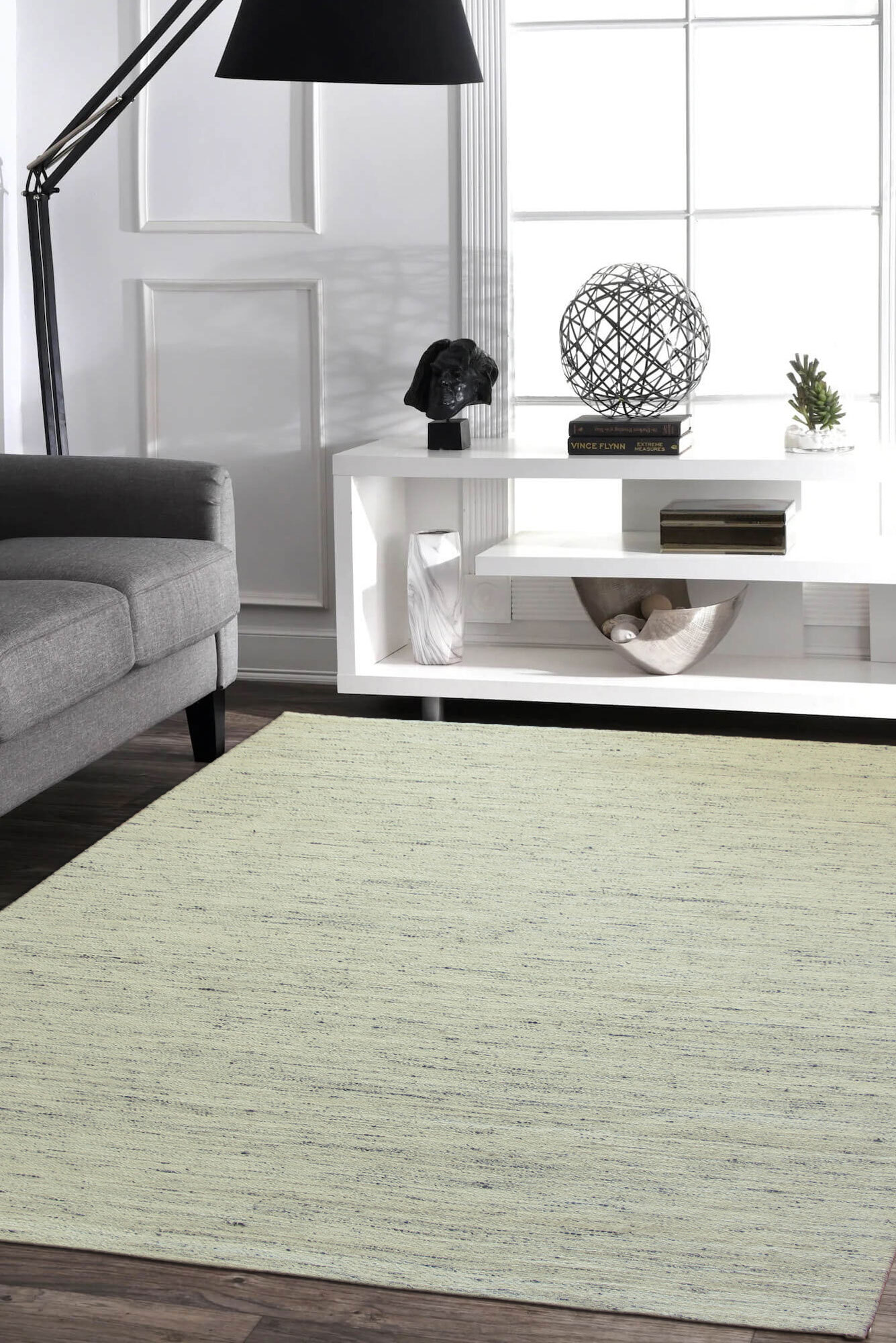 Large View Palmas Flatweave Plain Rug