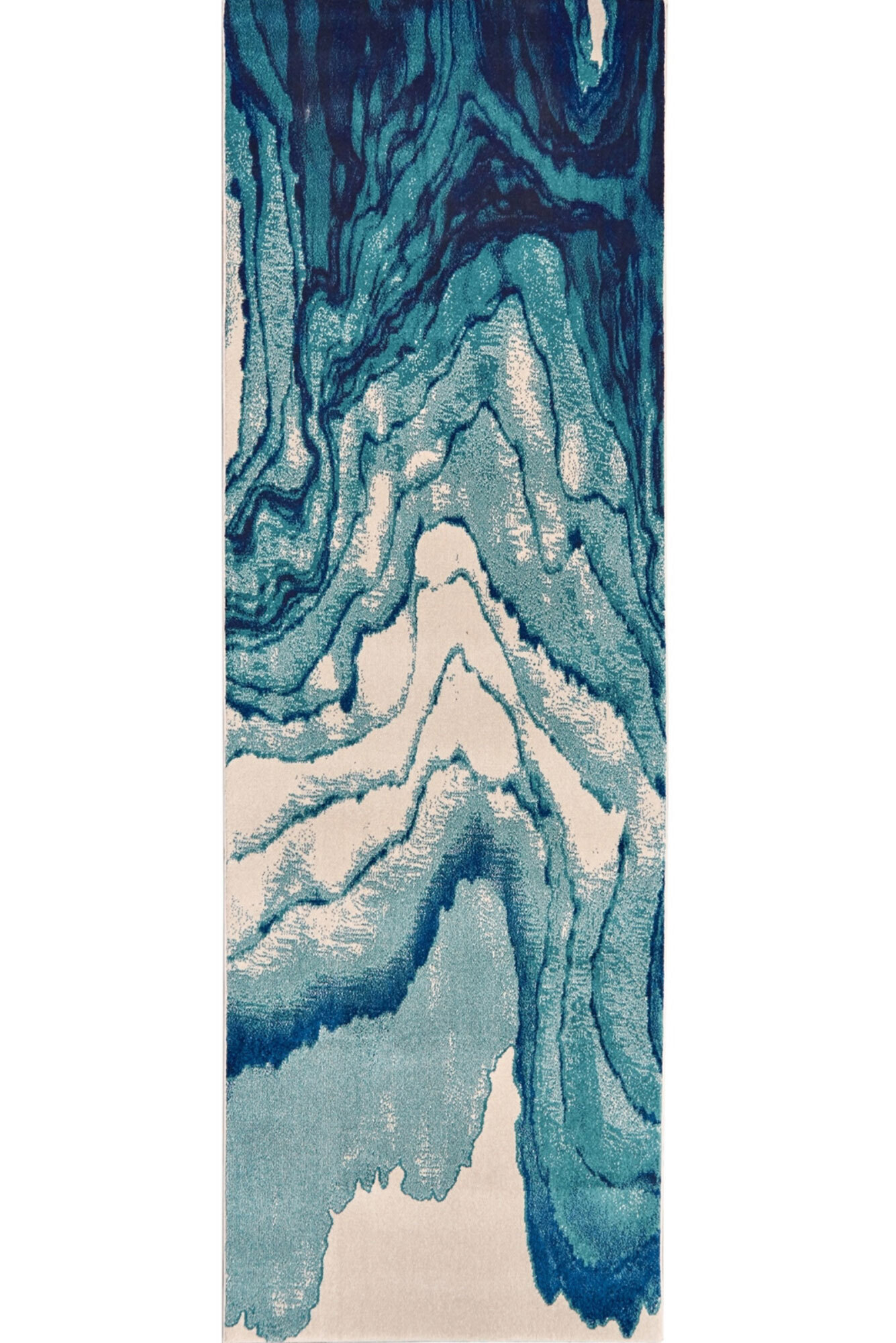 Large View Roma Blue Modern Abstract Rug