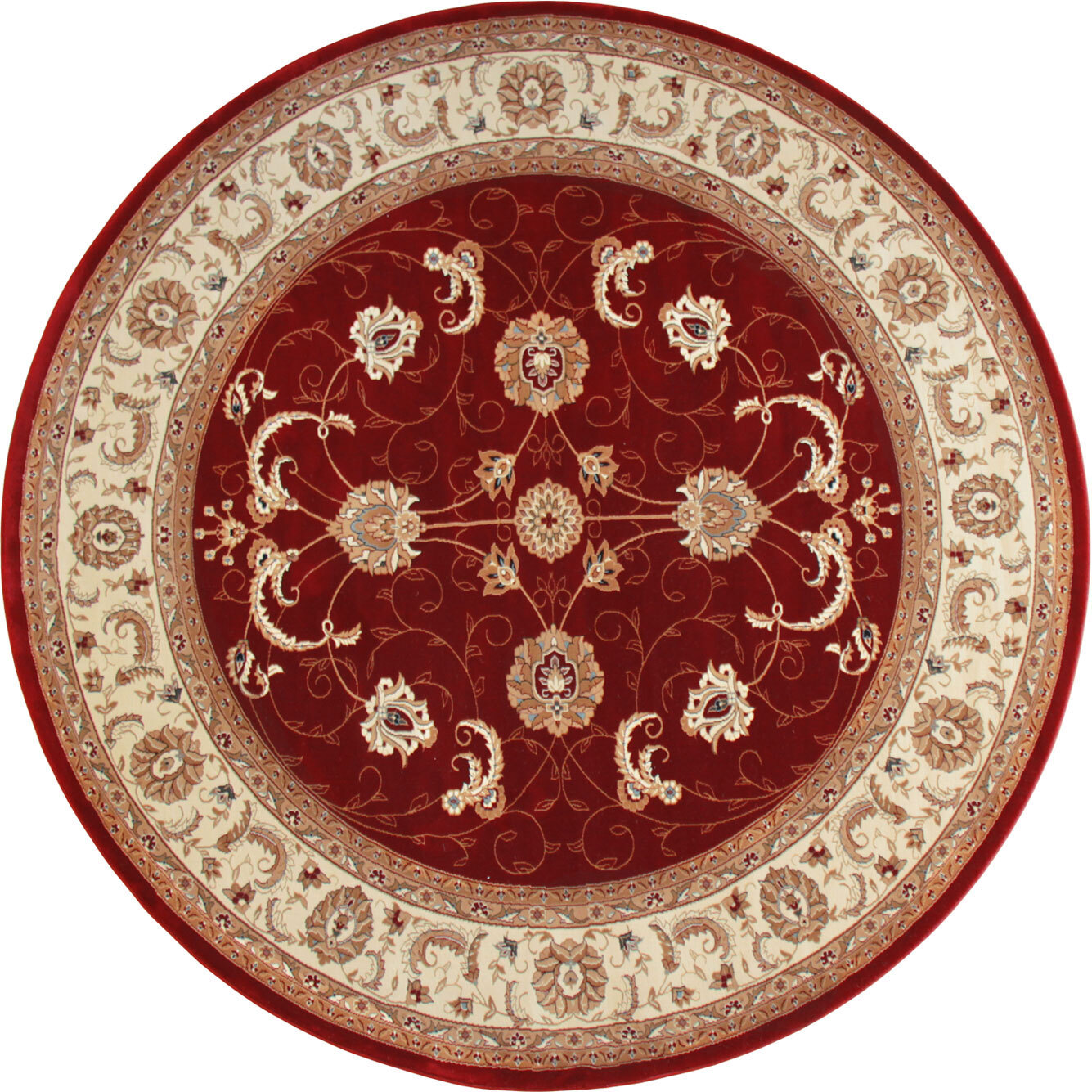 Large View Star Red Traditional Oriental Rug