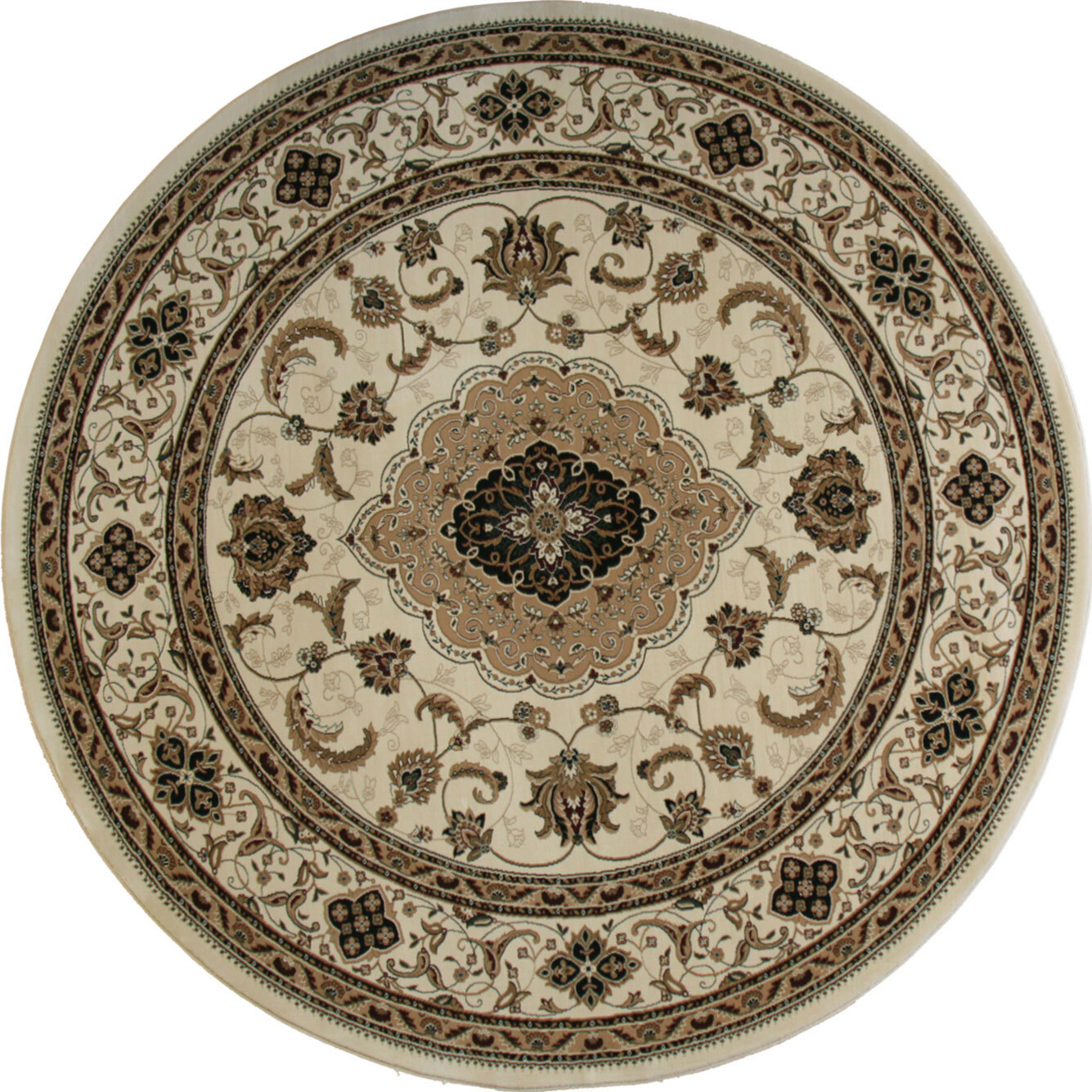 Large View Star Beige Classic Medallion Rug