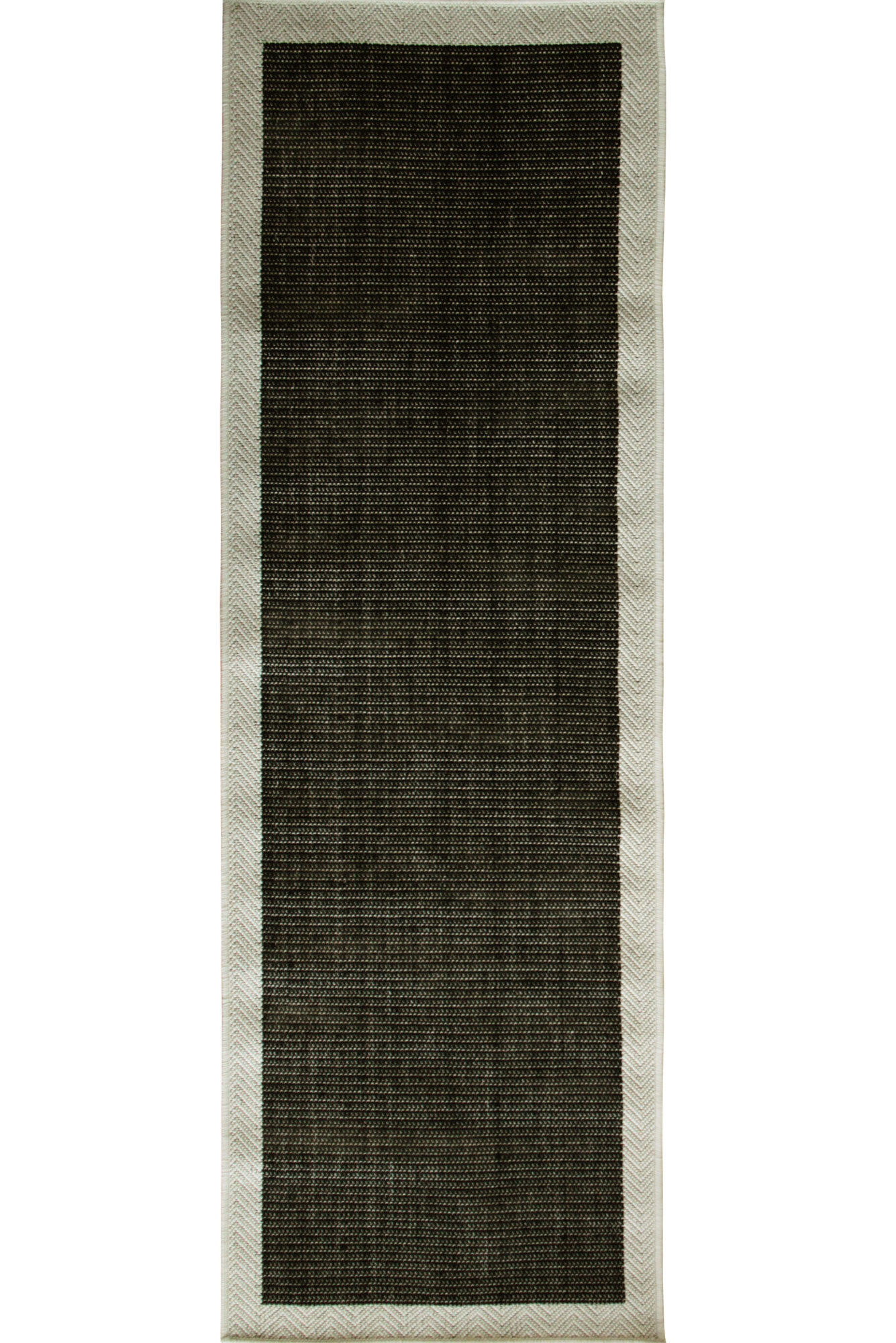 Storm Plain Border Flatweave Rug