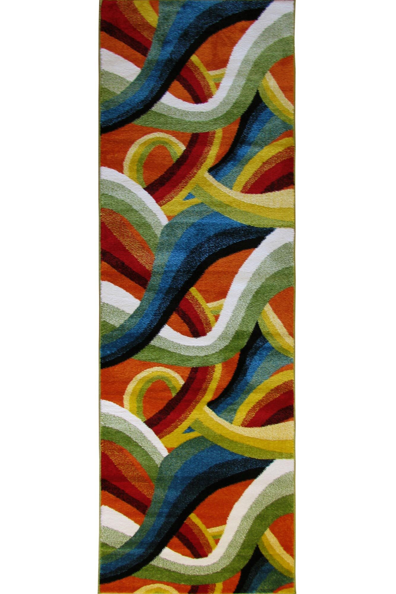Large View Splendor Modern Wavy Rug