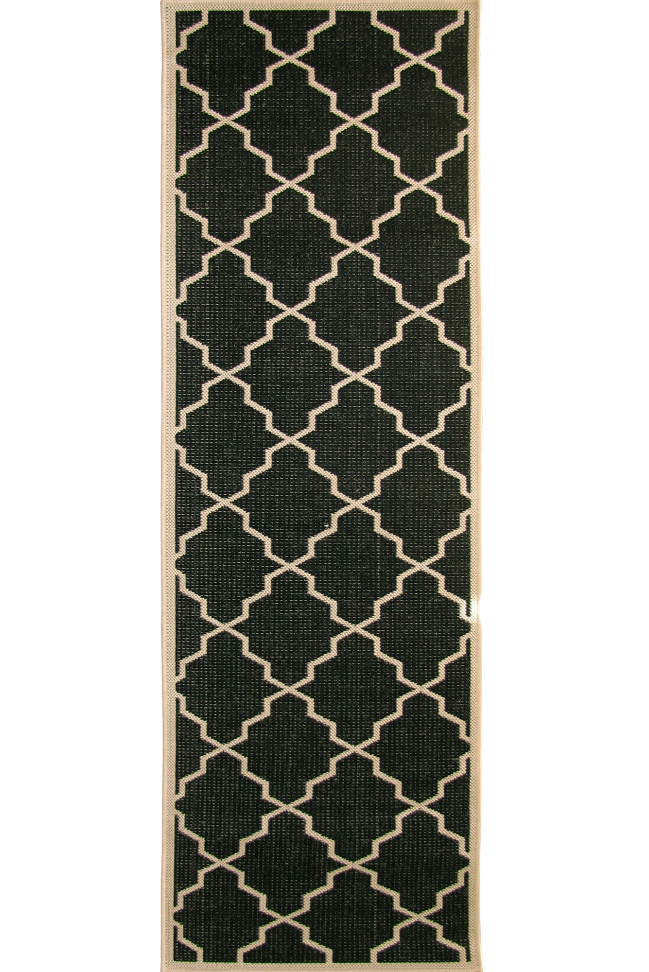 Large View Storm Flatweave Trellis Rug