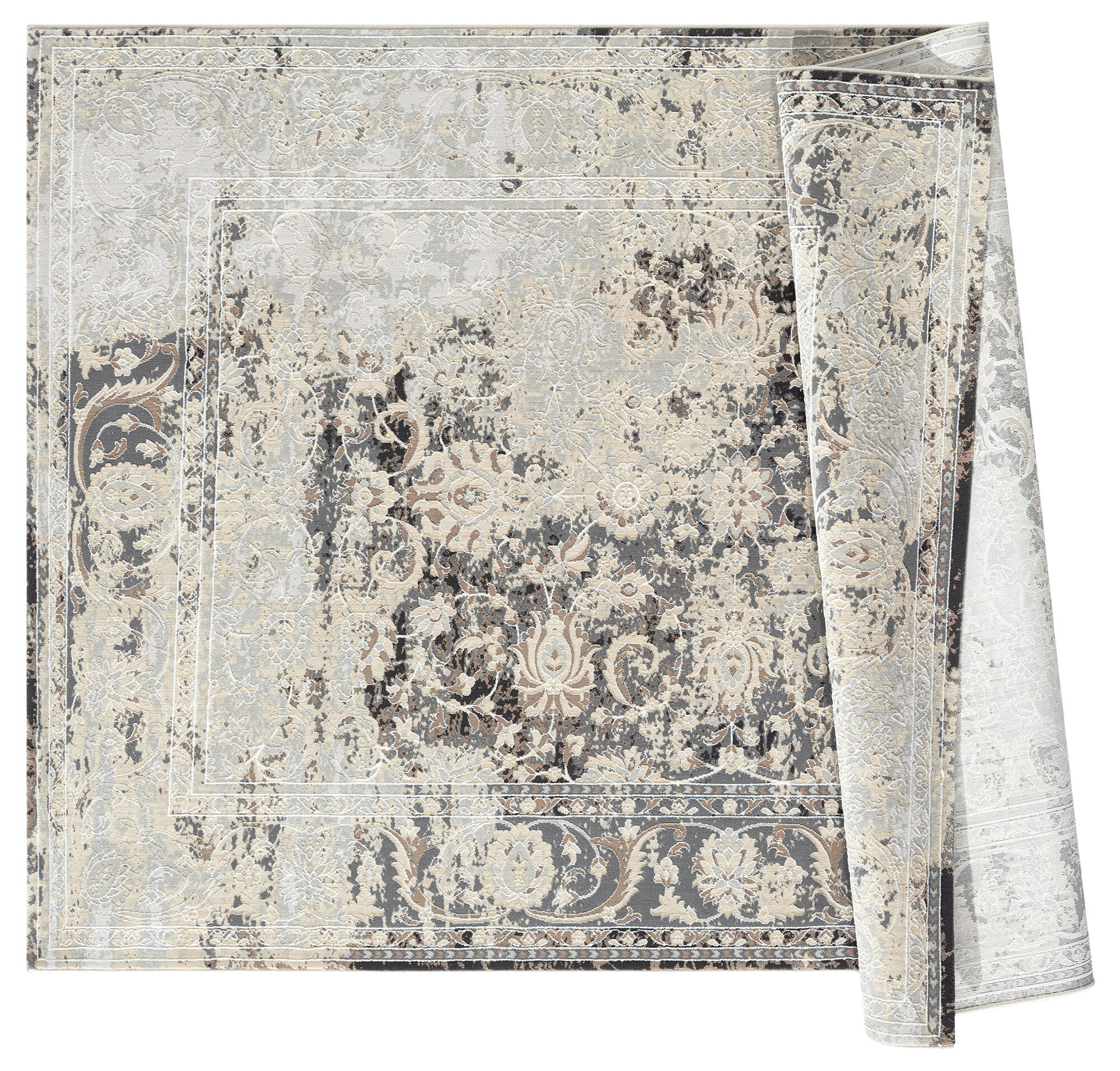 Large View Seve Contemporary Floral Rug
