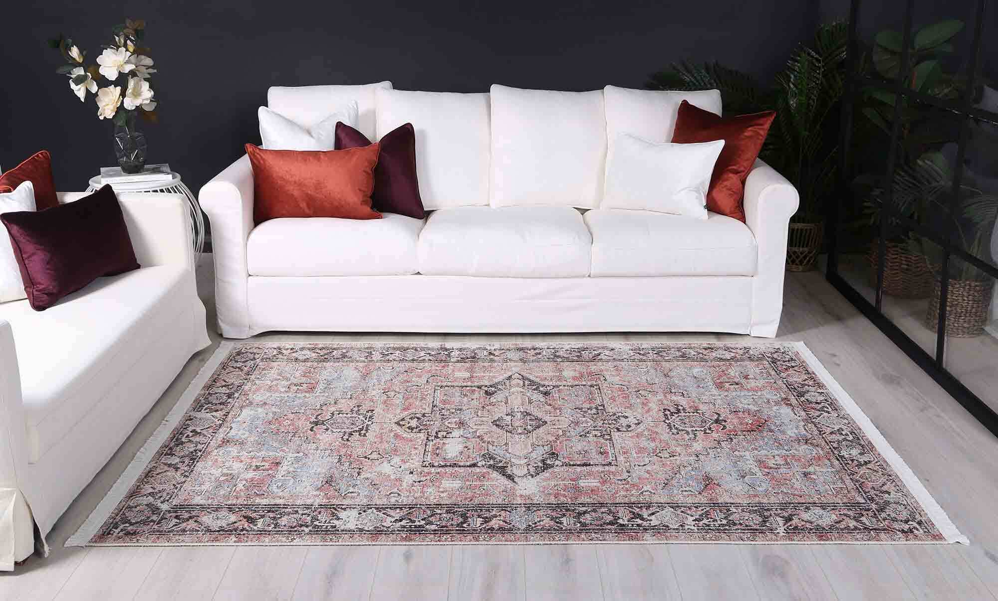 Large View Victoria Vintage Cotton Rug