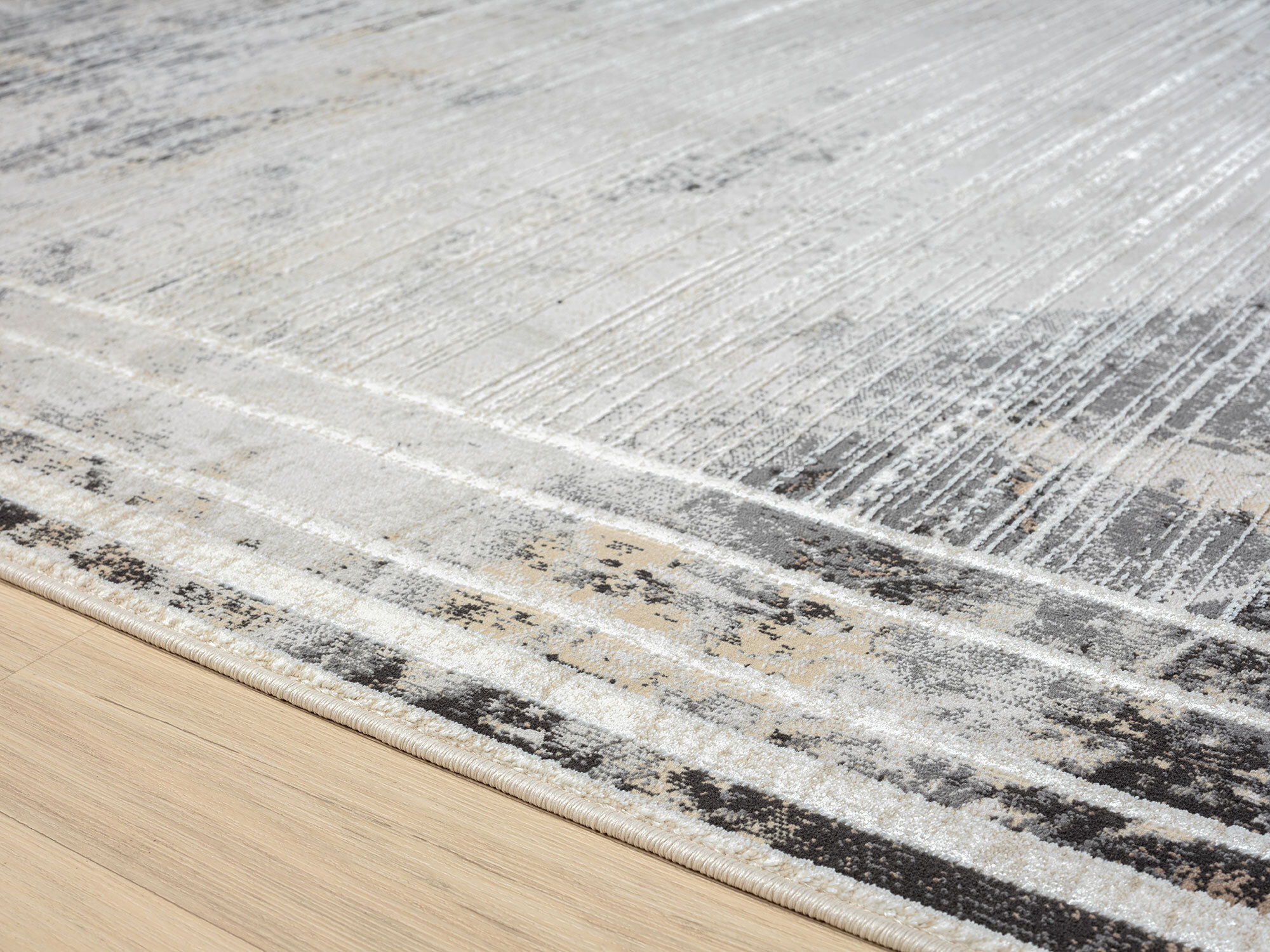 Large View Vision Contemporary Border Rug