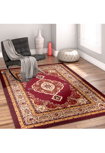 Atlanta Red Classic Medallion Rug