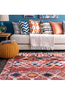Amara Tribal Moroccan Tassel Rug