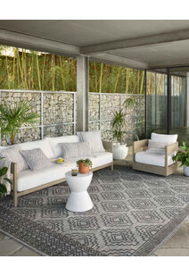 Alfresco Geometric Patio Rug