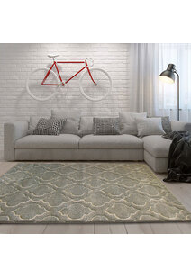 Bonnie Modern Grey Trellis Rug