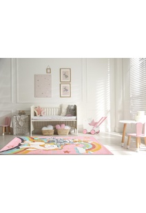 Candy Unicorn & Castle Kids Rug