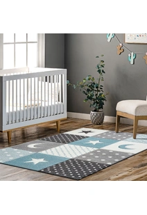 Charlie Moon & Stars Kids Rug