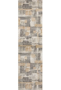 Cremona Geometric Carved Rug