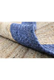 Harrold Navy Border Jute Rug