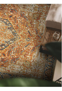Heriz Red Oriental Medallion Rug