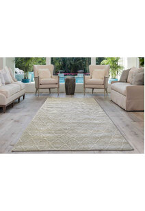 Harper Grey Diamond Wool Rug