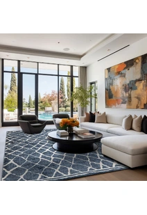 Hebden Modern Trellis Rug