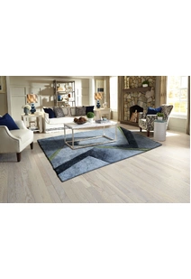Lucia Green Modern Abstract Rug