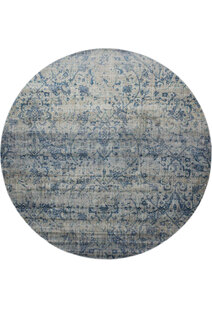 Melanie Blue Overdyed Floral Rug
