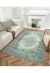 Messi Aqua Classic Overdyed Rug