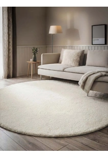 Mojito Plain White Shaggy Rug