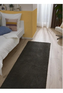 Mojito Plain Black Shaggy Rug