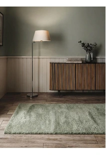 Mojito Plain Green Shaggy Rug