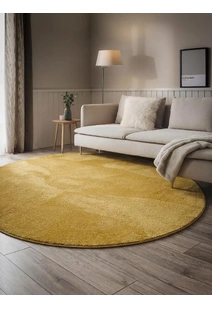 Mojito Plain Yellow Shaggy Rug