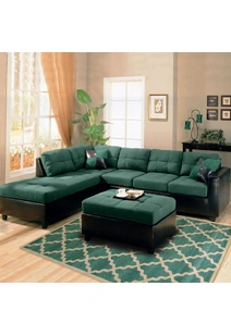 Messi Aqua Moroccan Trellis  Rug