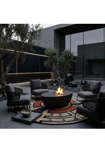 Mystique Geometric Round Rug