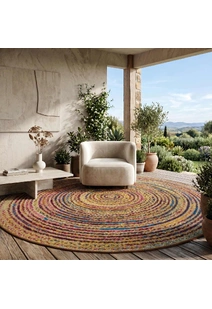 Mystique Round Outdoor Rug