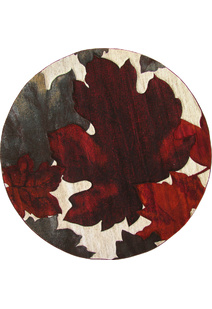 Panama Carved Leaf Pattern Rug