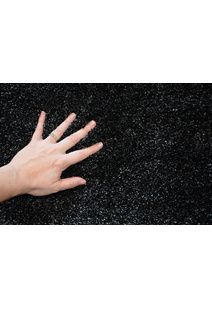 Posh Modern Plain Black Rug