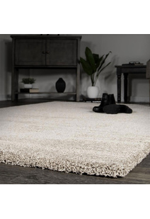 Posh Modern Beige Plain Rug