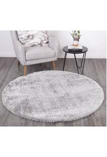 Palace Plain Light Grey Shaggy Rug