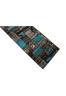 Paris Turquoise Patchwork Rug
