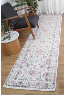 Peri Transitional Floral Border Rug